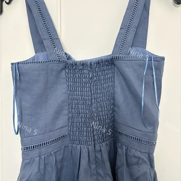 Reformation Blue Midi Dress - Picture 5 of 7